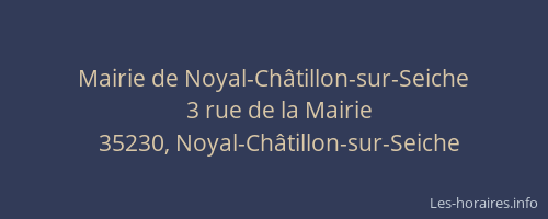 Mairie de Noyal-Châtillon-sur-Seiche