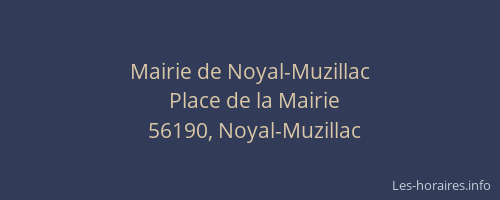 Mairie de Noyal-Muzillac