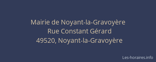 Mairie de Noyant-la-Gravoyère
