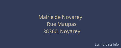 Mairie de Noyarey