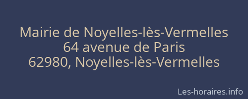 Mairie de Noyelles-lès-Vermelles