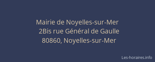 Mairie de Noyelles-sur-Mer