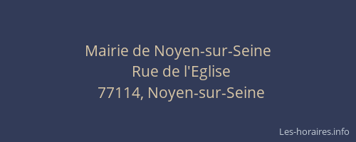 Mairie de Noyen-sur-Seine