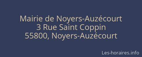 Mairie de Noyers-Auzécourt