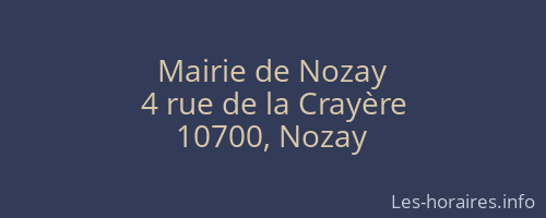 Mairie de Nozay
