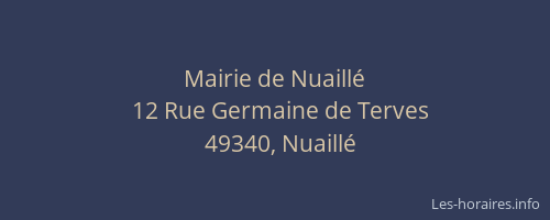 Mairie de Nuaillé