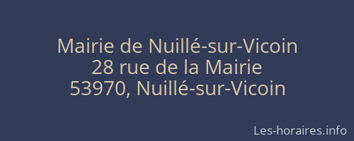 Mairie de Nuillé-sur-Vicoin