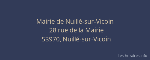 Mairie de Nuillé-sur-Vicoin
