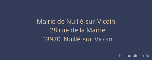 Mairie de Nuill&eacute;-sur-Vicoin