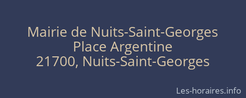 Mairie de Nuits-Saint-Georges