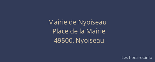 Mairie de Nyoiseau