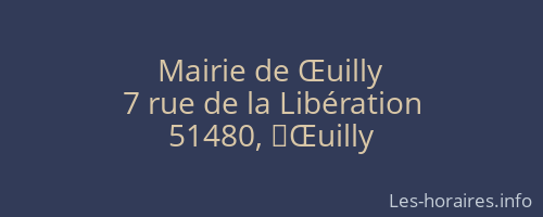 Mairie de Œuilly