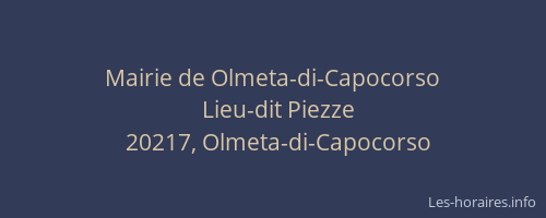 Mairie de Olmeta-di-Capocorso