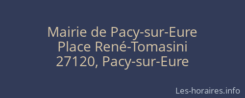 Mairie de Pacy-sur-Eure