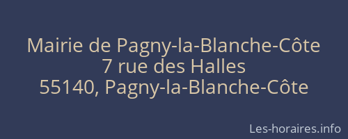 Mairie de Pagny-la-Blanche-Côte