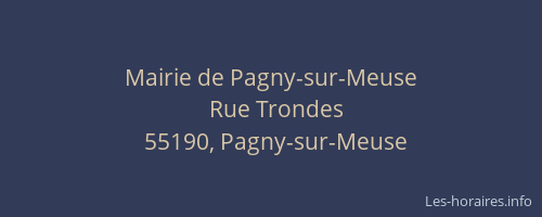 Mairie de Pagny-sur-Meuse