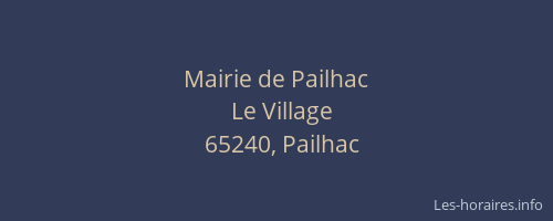 Mairie de Pailhac