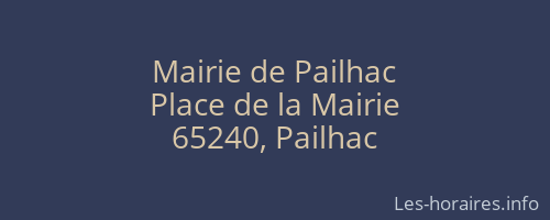 Mairie de Pailhac