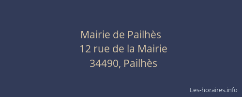 Mairie de Pailhès