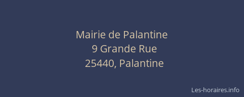Mairie de Palantine