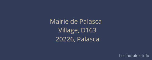 Mairie de Palasca