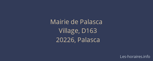 Mairie de Palasca