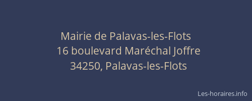 Mairie de Palavas-les-Flots