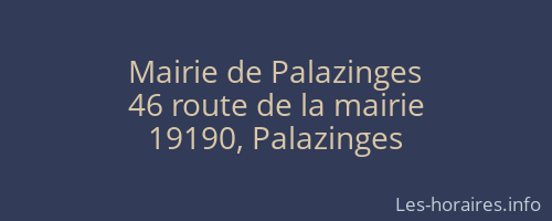 Mairie de Palazinges