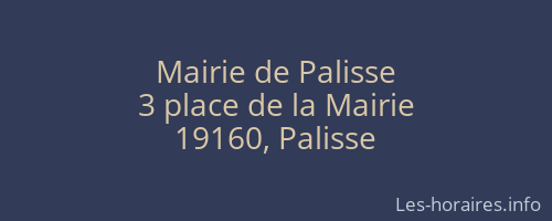 Mairie de Palisse