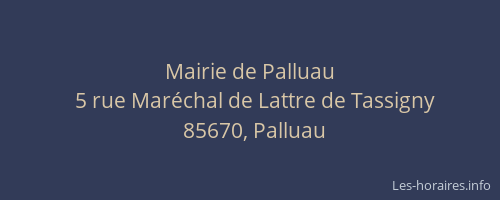 Mairie de Palluau