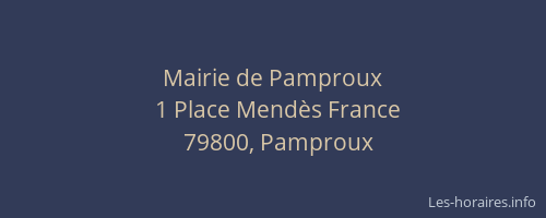 Mairie de Pamproux