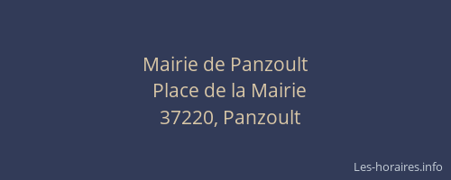 Mairie de Panzoult