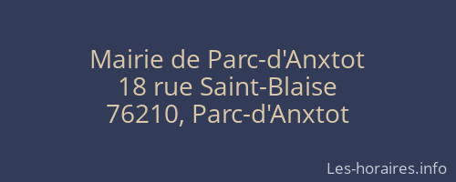 Mairie de Parc-d'Anxtot