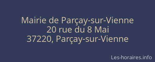 Mairie de Parçay-sur-Vienne