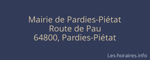 Mairie de Pardies-Piétat
