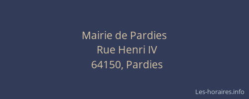 Mairie de Pardies