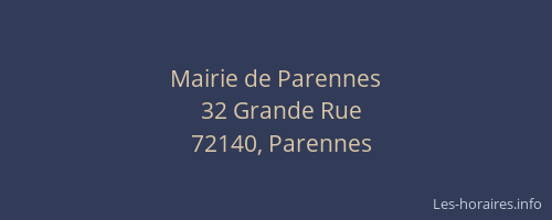 Mairie de Parennes