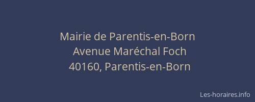 Mairie de Parentis-en-Born