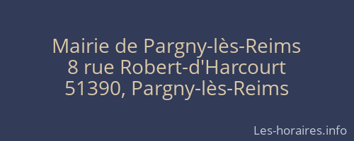Mairie de Pargny-lès-Reims
