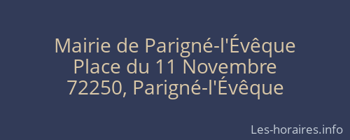 Mairie de Parigné-l'Évêque