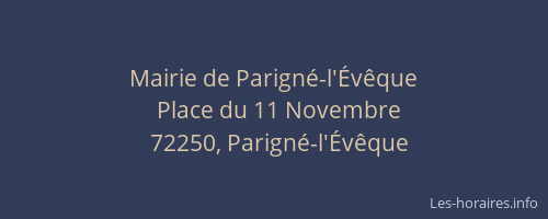 Mairie de Parign&eacute;-l'&Eacute;v&ecirc;que