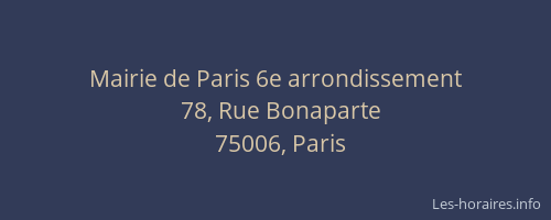 Mairie de Paris 6e arrondissement