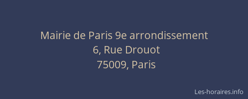 Mairie de Paris 9e arrondissement