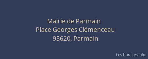 Mairie de Parmain