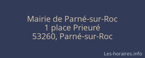 Mairie de Parné-sur-Roc