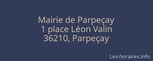 Mairie de Parpeçay