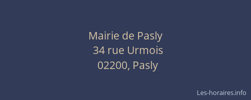 Mairie de Pasly