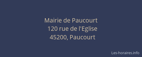 Mairie de Paucourt