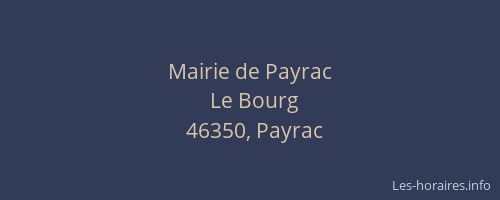 Mairie de Payrac