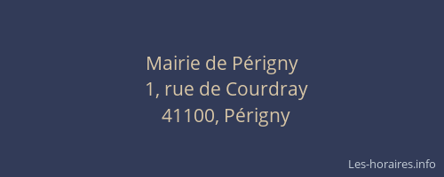 Mairie de P&eacute;rigny